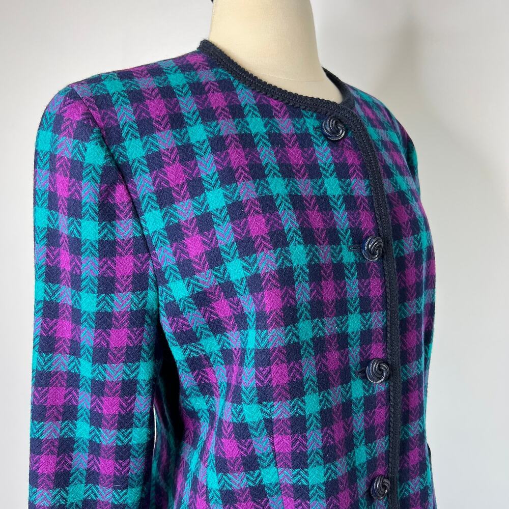 Pendleton Women's Jacket 100% Virgin Wool Purple … - image 5